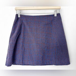 Aritzia Sunday Best Plaid Checkered Mini Skort Women's - Size 6